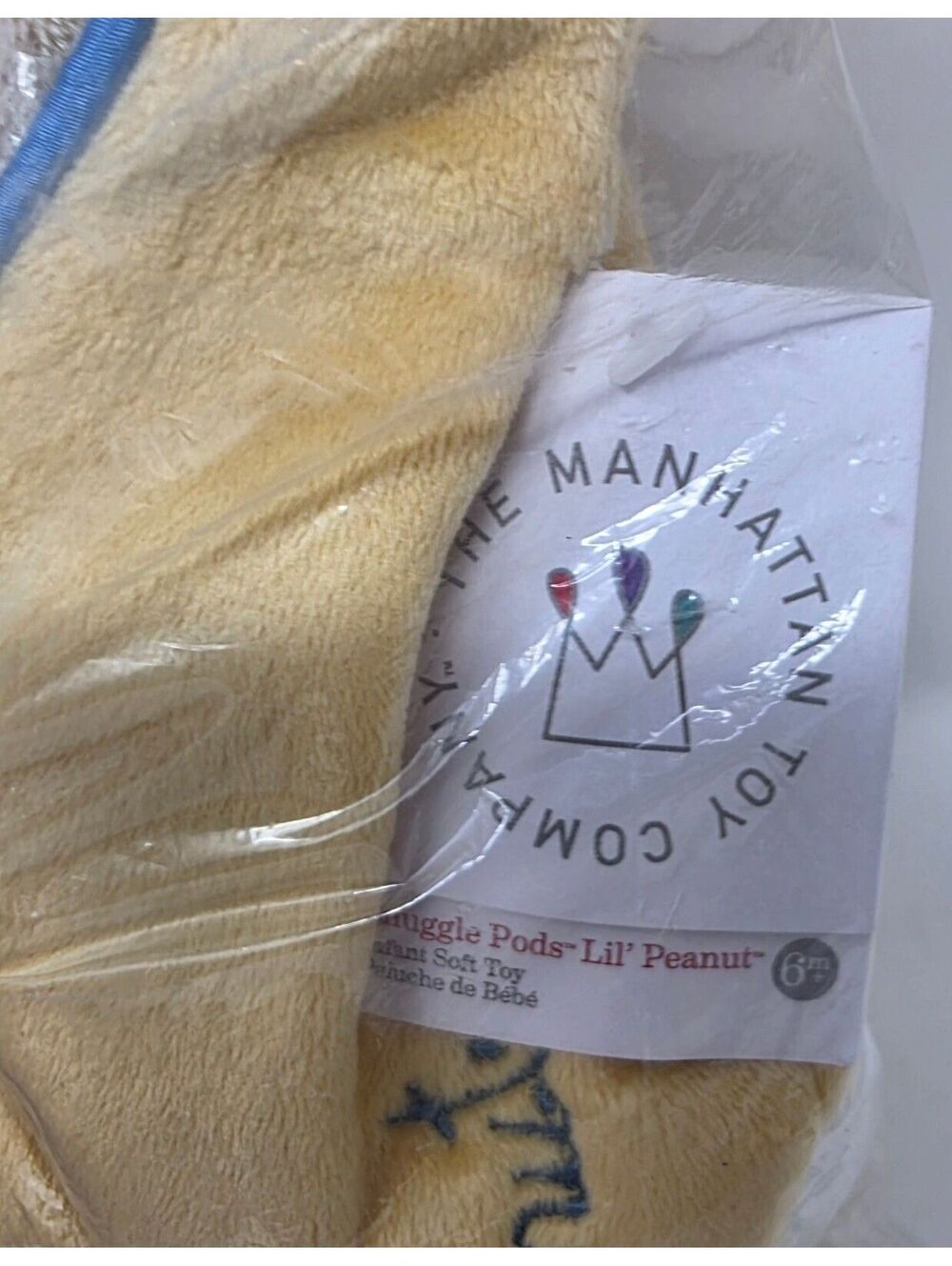 Vintage 2005 Manhattan Toy Snuggle Pods Lil Peanut Baby Doll Nursery Toy 6M+ - Picture 3 of 5